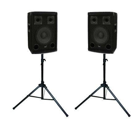 Kolumny Estradowe Voice Kraft 600W + Statywy Głośnikowe