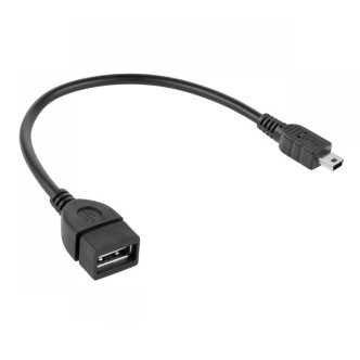 Kabel USB gniazdo A - wtyk mini USB 20cm