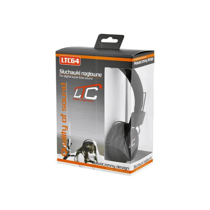 Słuchawki LTC 64 czarne