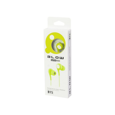 Słuchawki Douszne BLOW B-15 YELLOW-GREEN