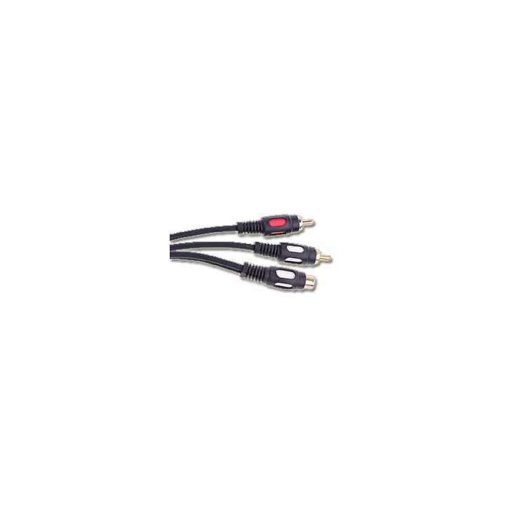 Kabel 1x Chinch Gniazdo - 2x Chinch Wtyk