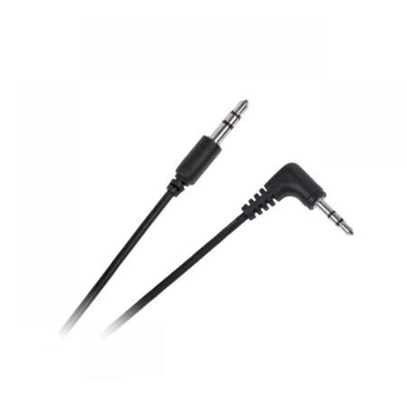 Kabel Jack 3,5mm - Jack 3,5mm kątowo-prosty Cabletech economic