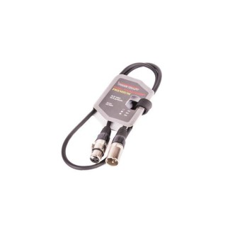 Kabel XLR M - XLR F black VK 8002 1m