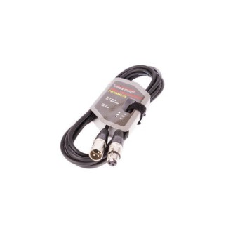 Kabel XLR M - XLR F black VK 8002 3m