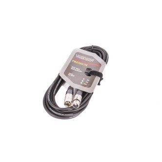 Kabel XLR M - XLR F black VK 8002 5m