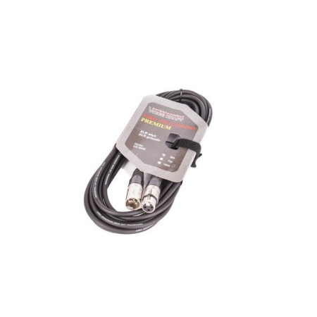 Kabel XLR M - XLR F black VK 8002 5m