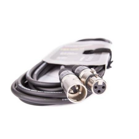 Kabel XLR M - XLR F black VK 8002 5m