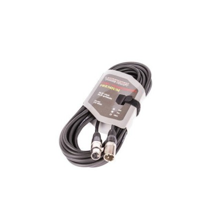 Kabel XLR M - XLR F black VK 8002 10m