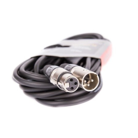 Kabel XLR M - XLR F black VK 8002 10m