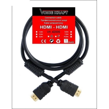 Kabel Voice Kraft HDMI - HDMI VK 42005 1m