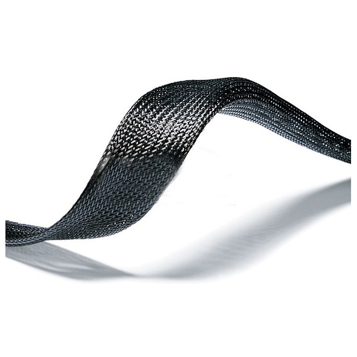 Oplot ochronny (plecionka) na kable i wiązki przewodów kolor czarny, cena za 1m 