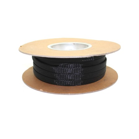 Oplot ochronny (plecionka) na kable i wiązki przewodów kolor czarny, cena za 1m 