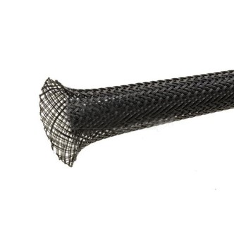 Oplot ochronny (plecionka) na kable i wiązki przewodów kolor czarny, cena za 1m 