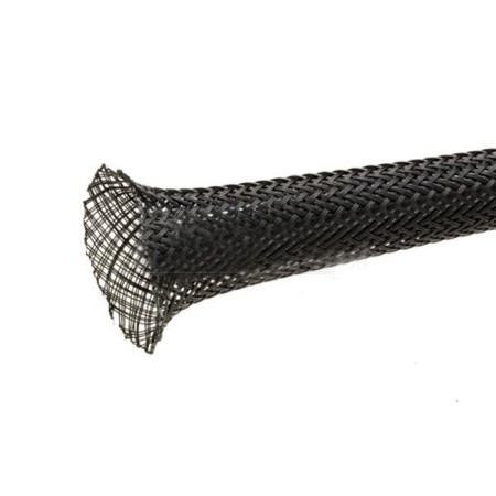 Oplot ochronny (plecionka) na kable i wiązki przewodów kolor czarny, cena za 1m 