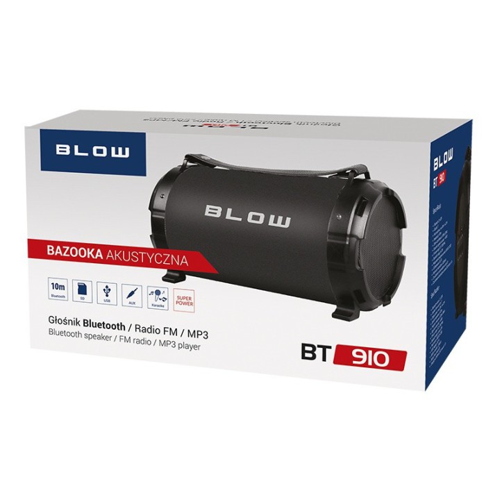 Głośnik bluetooth BAZOOKA BT910 USB SD MP3 Radio FM