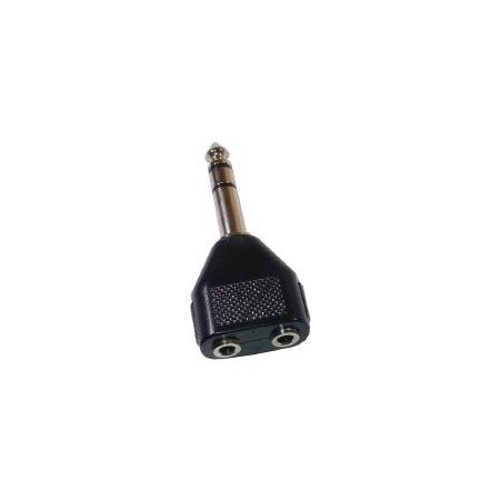 Przejściówka Wtyk 6.3mm na dwa gniazda 3,5mm