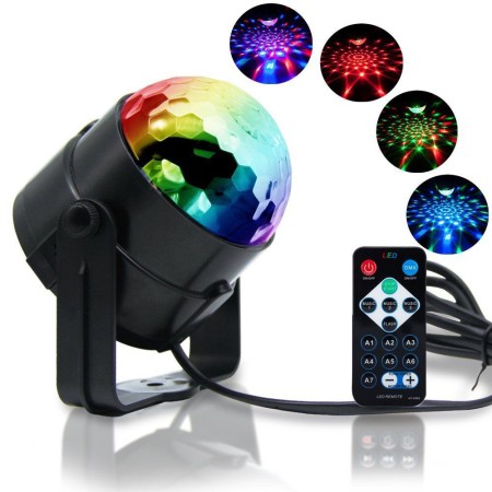 Kula Disco LED RGB z Pilotem