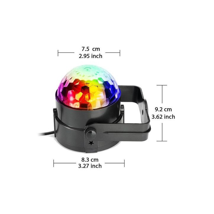 Kula Disco LED RGB z Pilotem