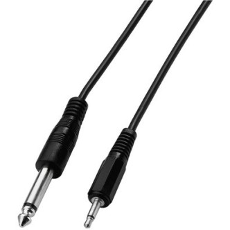 Kable połączeniowe audio 1 x wtyk 3.5mm mono na 1 x wtyk 6.3mm mono