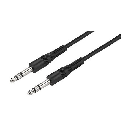 Kable połączeniowe audio 2 x odlewany wtyk 6.3mm stereo