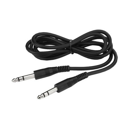 Kable połączeniowe audio 2 x odlewany wtyk 6.3mm stereo