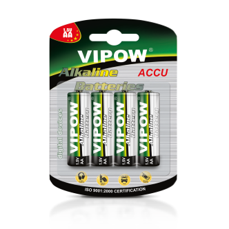 Baterie Alkaliczne VIPOW LR6 4szt / blister