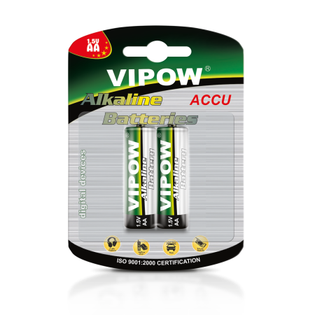 Baterie Alkaliczne VIPOW LR6 2szt / blister