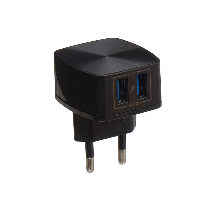 Ładowarka sieciowa - 2xUSB 2,4A RP-U215 + kabel MicroUSB Biały