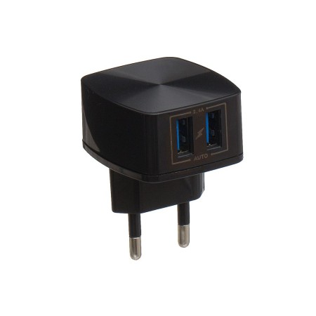 Ładowarka sieciowa - 2xUSB 2,4A RP-U215 + kabel MicroUSB Biały