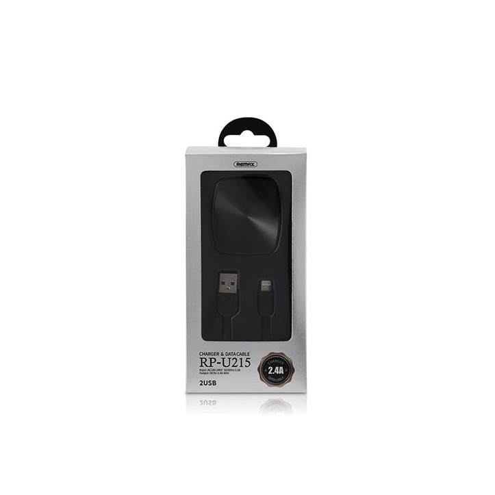 Ładowarka sieciowa - 2xUSB 2,4A RP-U215 + kabel MicroUSB Biały
