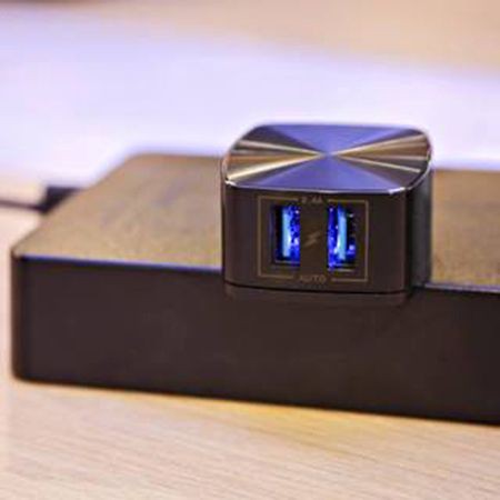 Ładowarka sieciowa - 2xUSB 2,4A RP-U215 + kabel MicroUSB Biały