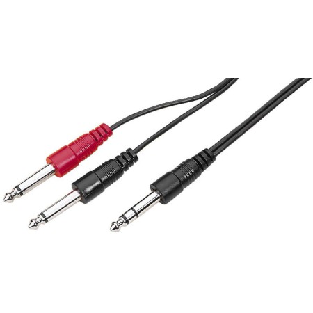 Kable połączeniowe audio 1 x wtyk 6,3mm stereo na 2 x wtyk 6.3mm mono