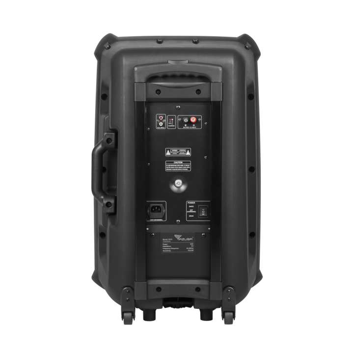 Kolumna aktywna z 2 mikrofonami bezprzewodowymi, SD, Bluetooth, USB 15" 120W