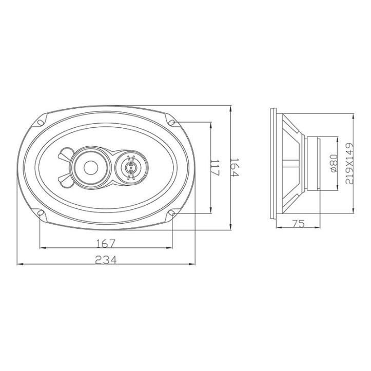 Głośniki BLOW WH-6916 6x9