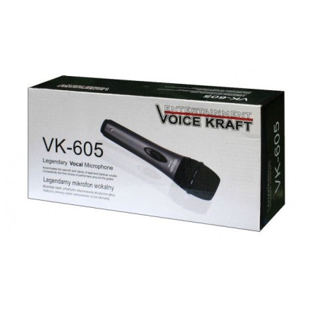 Mikrofon VK-605, statyw mikrofonowy + gąbka
