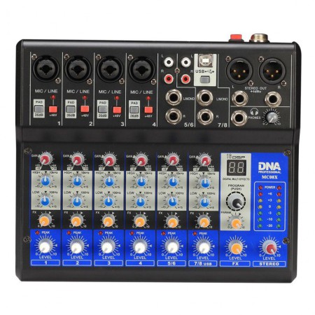 Mikser Audio Analogowy DNA MC08X