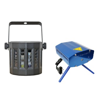 LED Derby mini efekt + Projektor Laserowy MIX