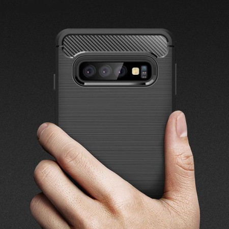 Back Case CARBON - IPHONE XS (5,8") Czarny