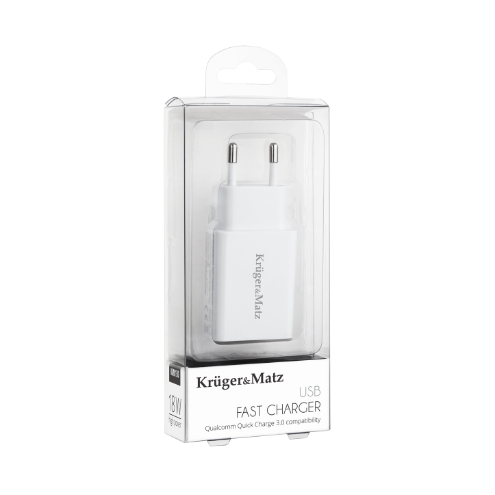 Ładowarka sieciowa Kruger&Matz USB z funkcją Quick Charger 3.0