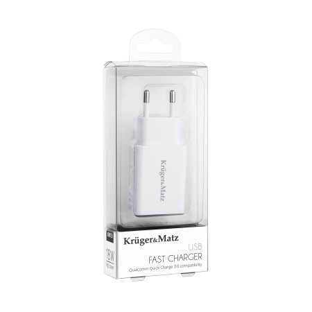 Ładowarka sieciowa Kruger&Matz USB z funkcją Quick Charger 3.0