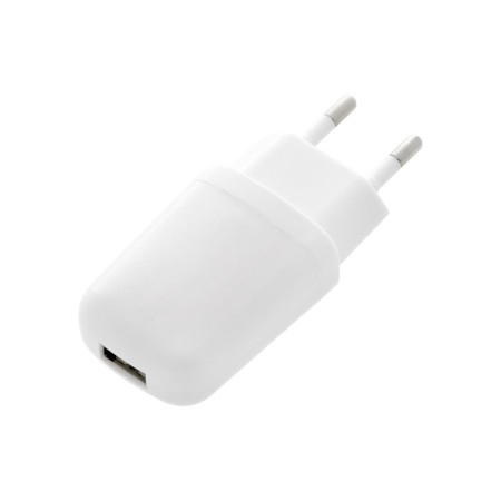 Ładowarka siec. z gn.USB 2,1A H21A biała