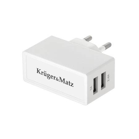 Ładowarka sieciowa Kruger&Matz dual usb 2100 mA