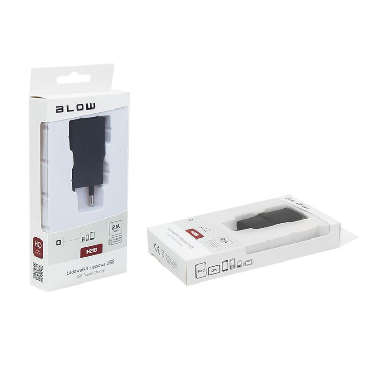 Ładowarka sieciowa z gn. USB 2.1 A H 21 B