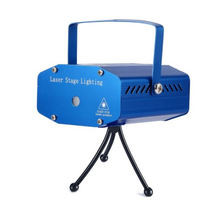 LED Derby mini efekt + Projektor Laserowy zestaw świateł Disco
