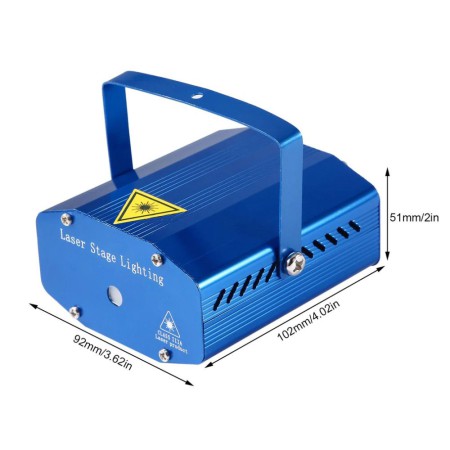 LED Derby mini efekt + Projektor Laserowy zestaw świateł Disco