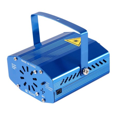 LED Derby mini efekt + Projektor Laserowy zestaw świateł Disco