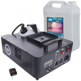 LIGHT4ME JET 2000 wytwornica dymu pionowa z LED + baniak płynu CO2