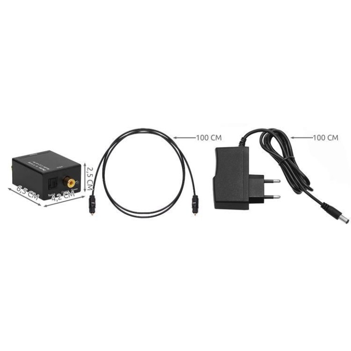 Konwerter optyczny sygnału audio OPTICAL na RCA