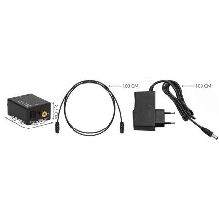 Konwerter optyczny sygnału audio OPTICAL na RCA