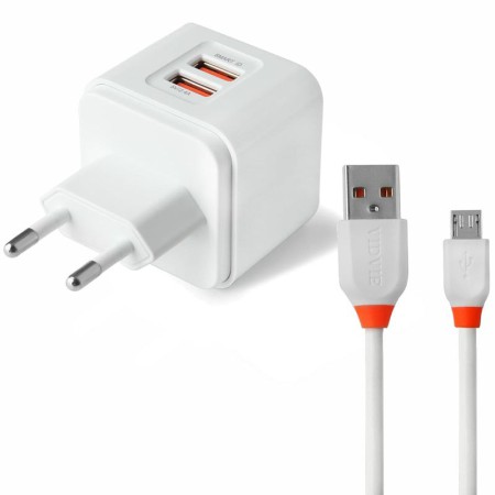 Ładowarka sieciowa VIDVIE PLE207 2.4A 2xUSB + kabel MicroUSB